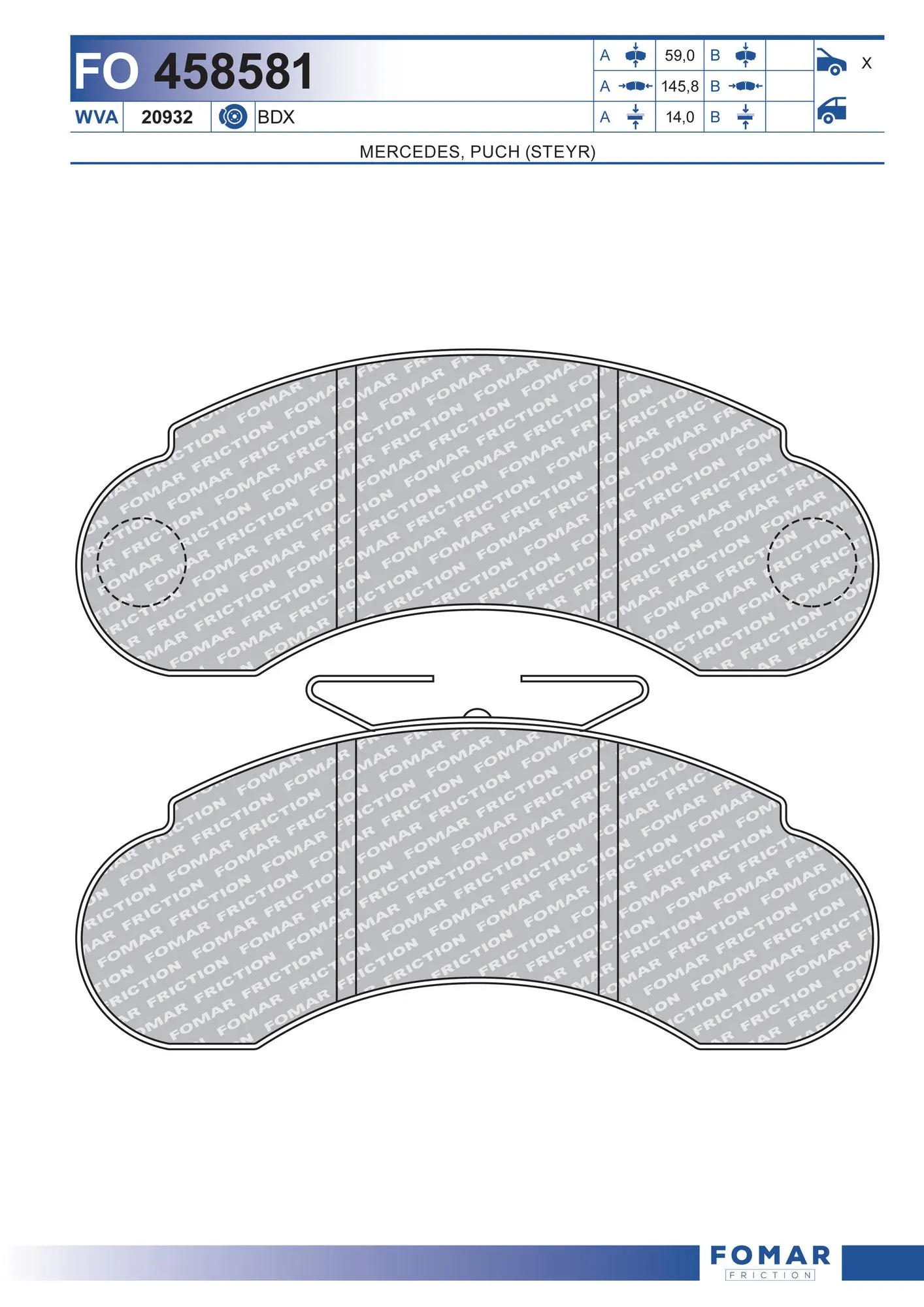 Brake Pad Set, disc brake